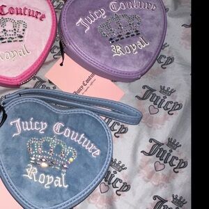 Juicy Couture Royal Heart-Shaped Wristlet